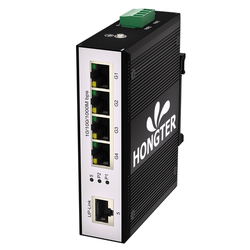 恒通5/8口百/千兆导轨工业12-57V