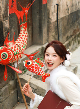 新年拍照道具手持2026年马年春节氛围感幼儿园儿童打卡拍照道具