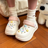 包头鞋 洞洞鞋 女凉鞋 2026新款 有足弓支撑eva防滑防臭厚底增高夏季