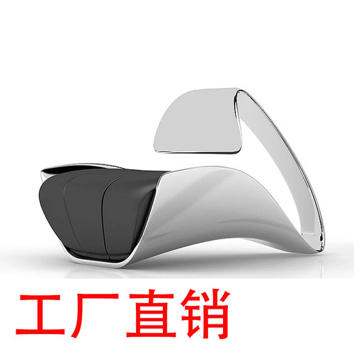 现代简约定制异形玻璃钢电镀休闲椅创意设计师椅客厅别墅样板房椅