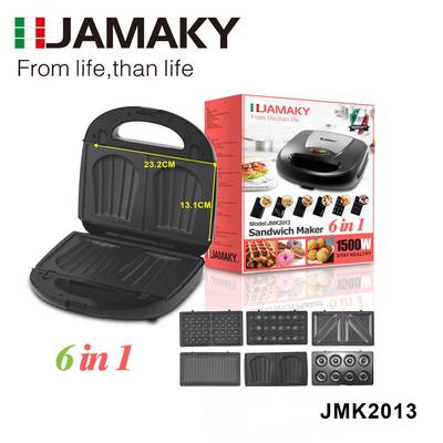 JAMAKY2013六合一家用换板三明治机三文治机Sandwichmaker