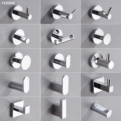 FEEGOO浴室不锈钢挂钩拉丝镜面