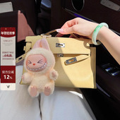 swift皮一代小方包女高级感小鸡黄手提包真皮百搭单肩斜挎链条包