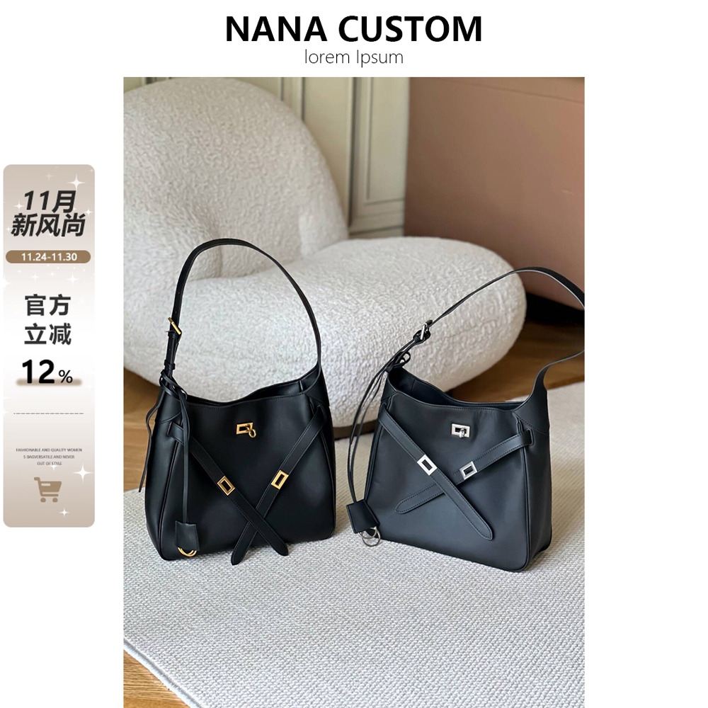 复古真皮2025新款女包斜挎腋下包