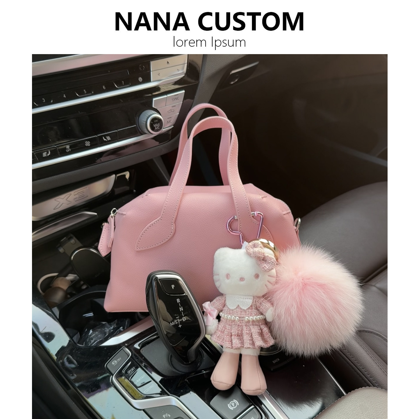 小众粉色保龄球包包女真皮手提波士顿包高级感百搭单肩斜挎枕头包,箱包皮具/热销女包/男包,通用款女包,淘宝优惠券,粉丝福利购,淘宝优惠卷