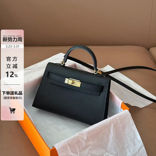 真皮黑色迷你二代小方包包女手提包高级感2026春夏百搭单肩斜挎包