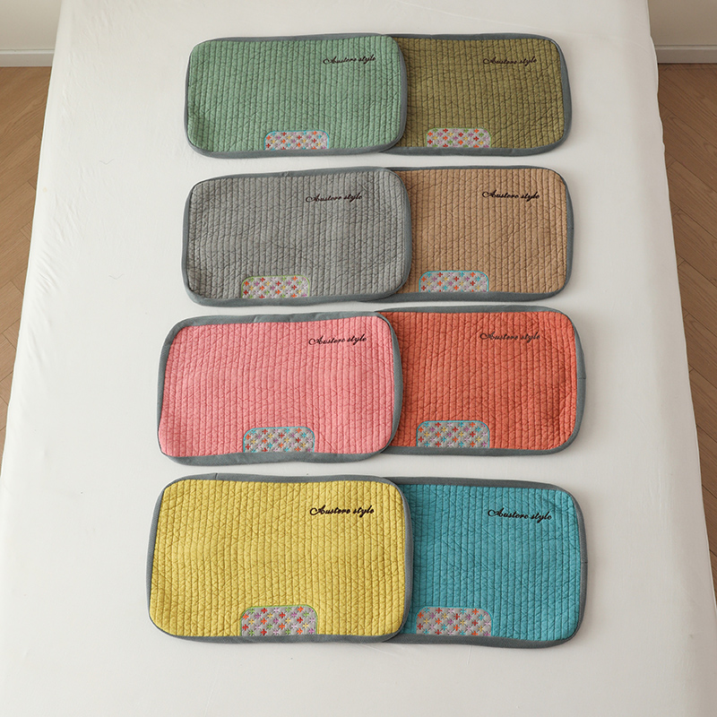 纯棉加厚夹棉枕套韩版可拆洗套子