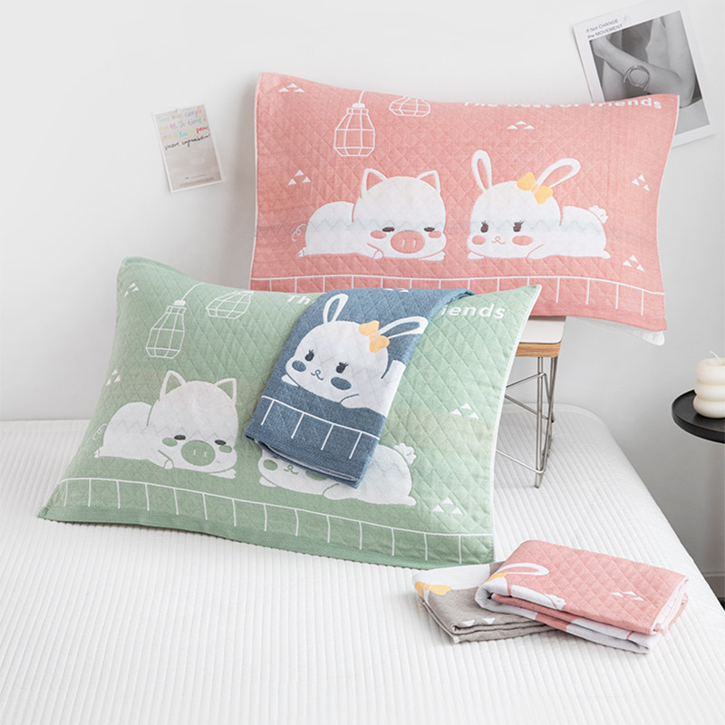 纯棉枕巾加厚全棉纱布情侣枕头巾一对装成人加大四季单人枕芯盖巾,床上用品,枕巾,淘宝优惠券,粉丝福利购,淘宝优惠卷