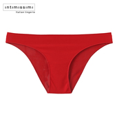 舒适低腰内裤 Intimissimi意舒漫纯色三角裤 女士红色短裤 IN24