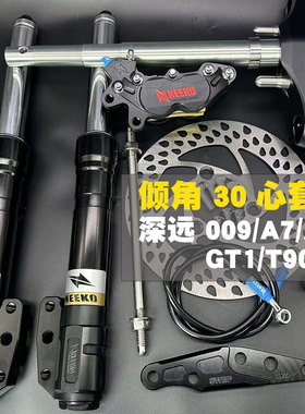NEEKO三星柱深远009/A8L/T90改装方向柱倾斜角30芯卡钳前碟刹套装