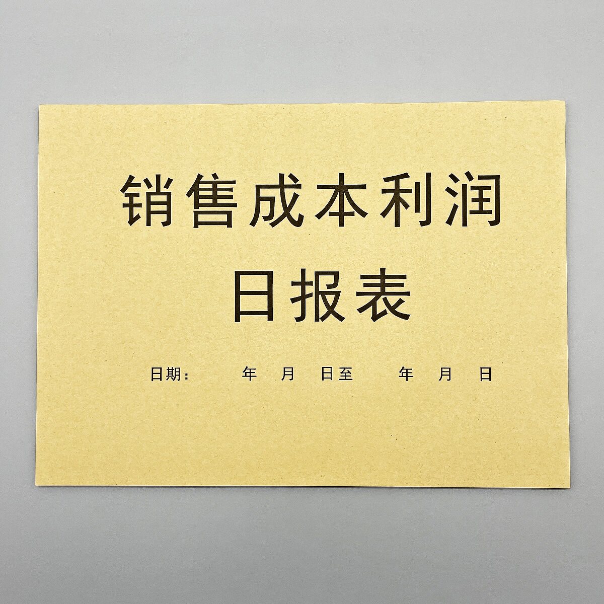 销售成本利润日报表专卖店记账本