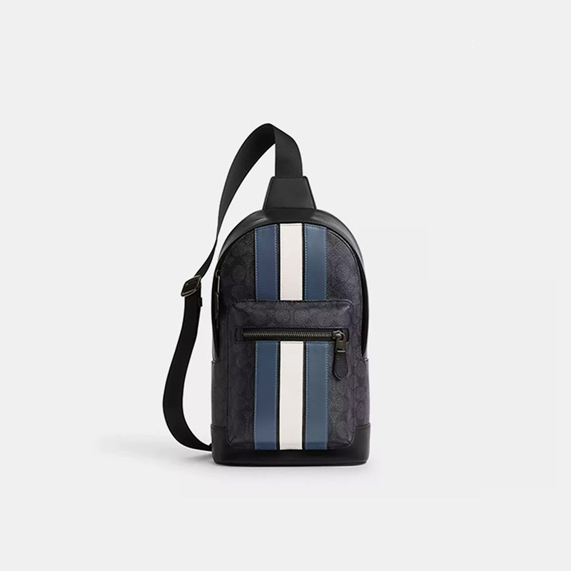 【官方正品】COACH/蔻驰男士Turnlock小号单肩包斜挎包520礼物