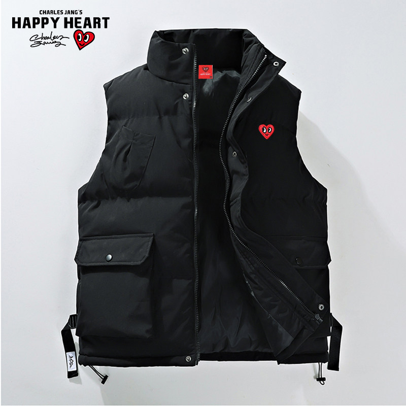查尔斯桃心棉衣马甲男女秋冬2025新款潮山系工装防风保暖棉服外套,男装,常规马甲,淘宝优惠券,粉丝福利购,淘宝优惠卷