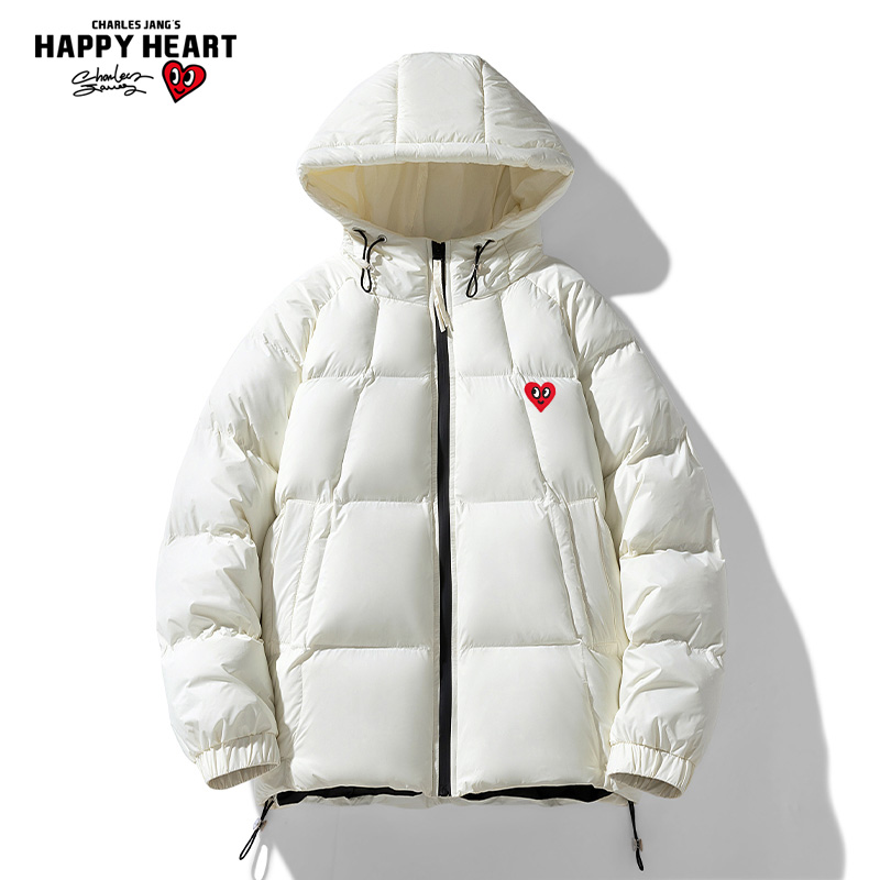 查尔斯桃心羽绒服保暖防寒