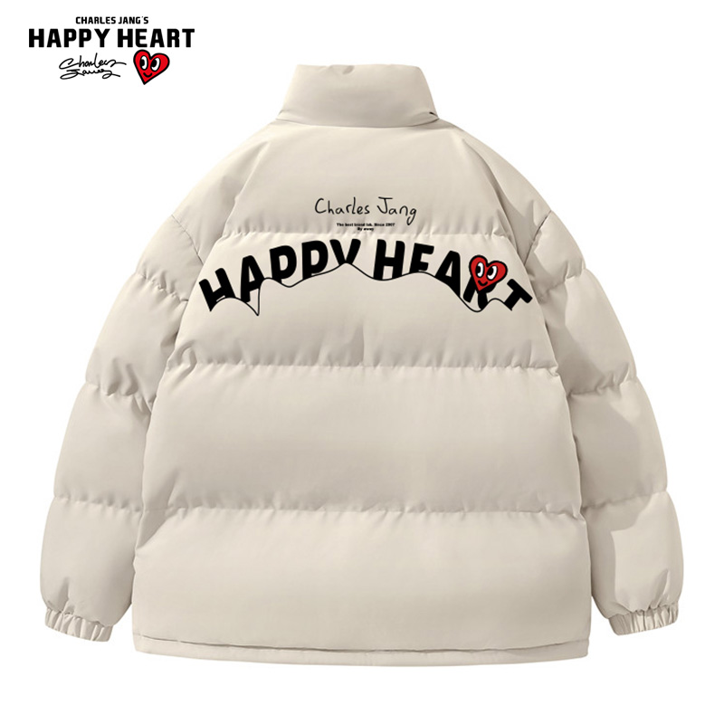 查尔斯桃心羽绒服加厚外套