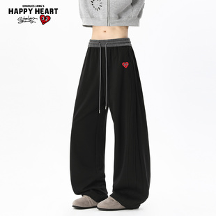 男保暖长裤 百搭防寒裤 2025冬季 防风运动长裤 新款 查尔斯桃心休闲裤