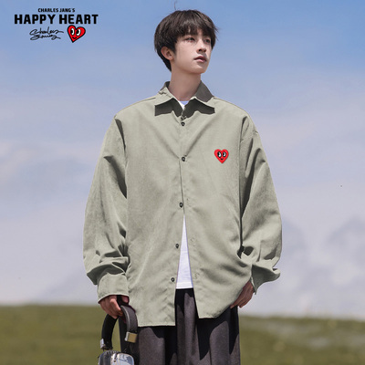 查尔斯桃心纯色薄款夹克外套
