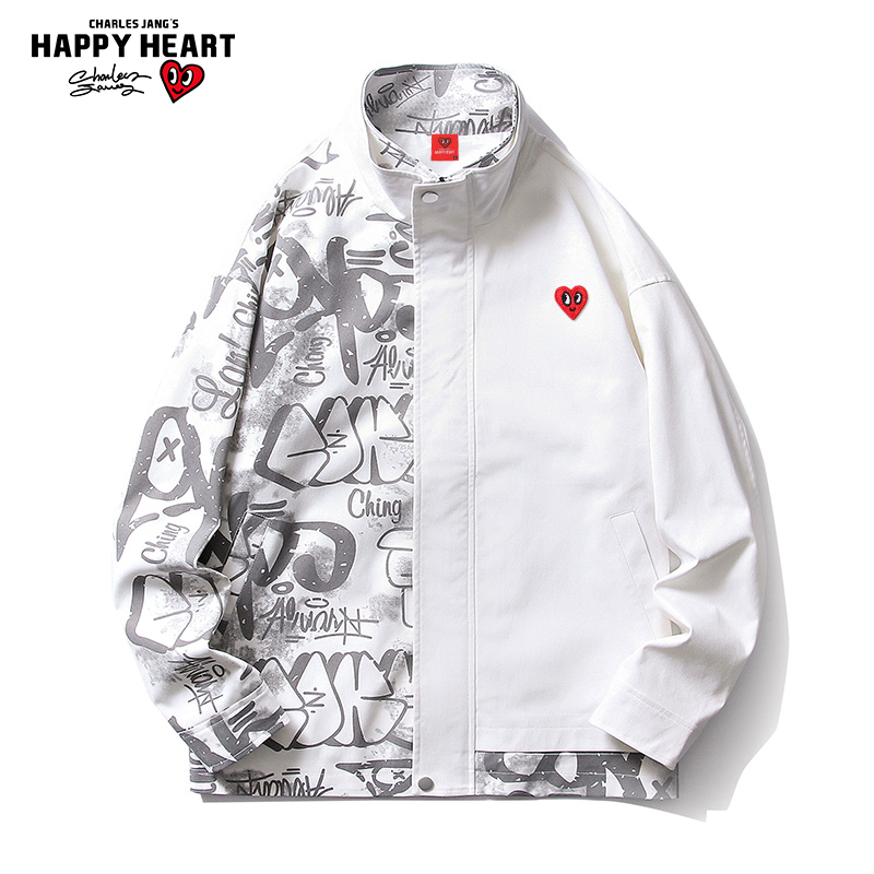 查尔斯桃心爱心休闲夹克