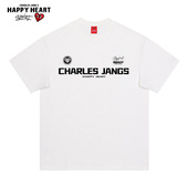 纯棉短袖 新款 t恤男篮球运动健身训练投篮服 2026年夏季 查尔斯桃心