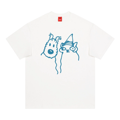 查尔斯桃心爱心休闲T恤