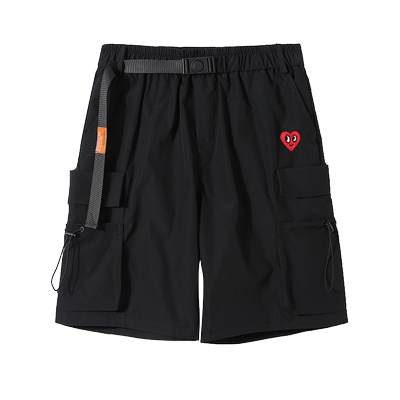 查尔斯桃心爱心休闲短裤