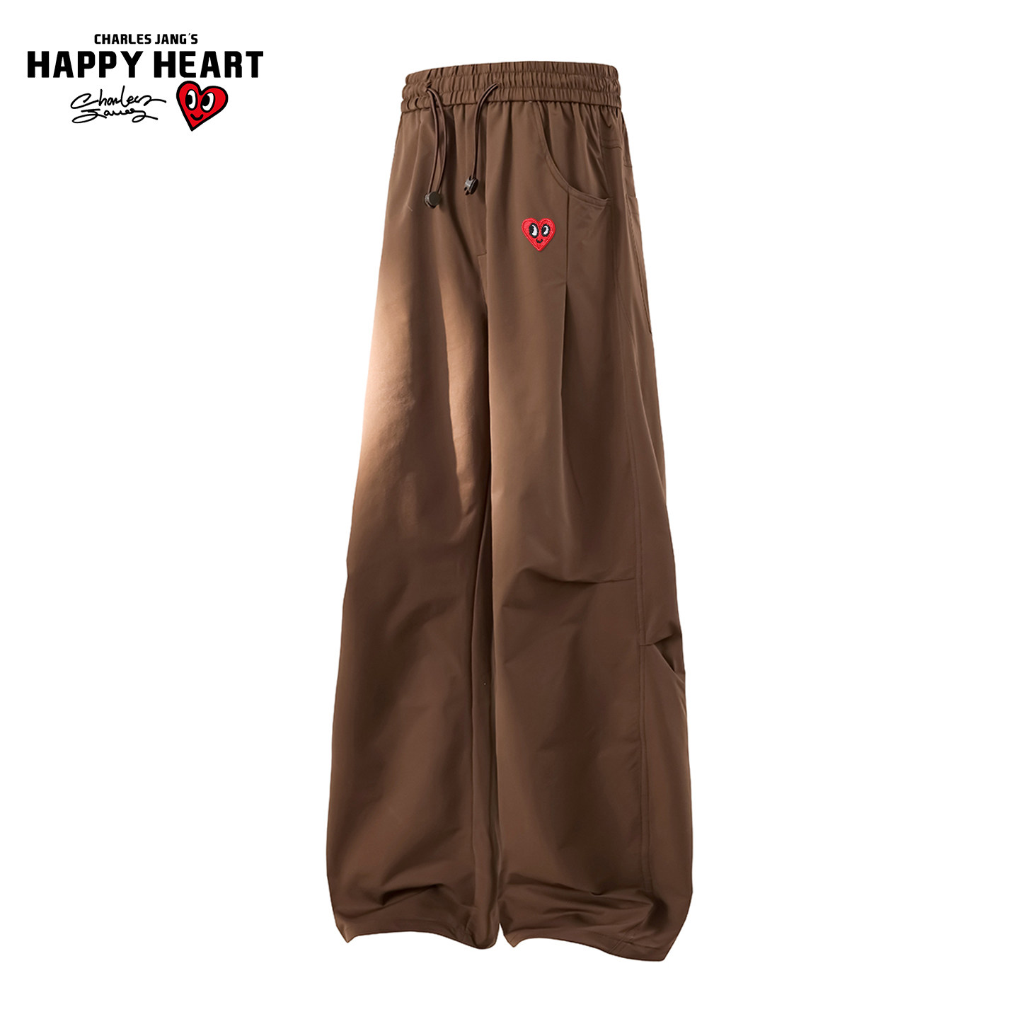 查尔斯桃心美式防泼水裤子男女春秋夏季透气登山直筒冲锋休闲长裤