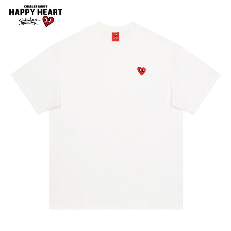 查尔斯桃心短袖青少年爱心