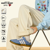 爱心刺绣直筒长裤 查尔斯桃心休闲裤 男女加绒加厚羊羔绒秋冬季 子