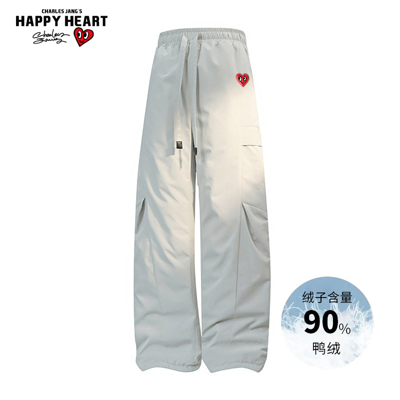 查尔斯桃心 90鸭绒冲锋羽绒弯刀裤男冬季加厚保暖防泼水直筒长裤,男装,羽绒裤,淘宝优惠券,粉丝福利购,淘宝优惠卷
