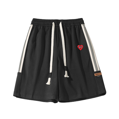 查尔斯桃心休闲短裤桃心