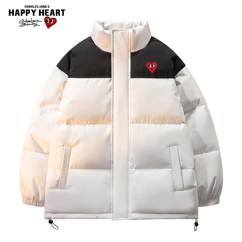 查尔斯桃心爱心保暖棉衣