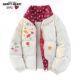 查尔斯桃心美式 涂鸦花卉立领棉衣棉服男女冬季 加厚保暖情侣外套