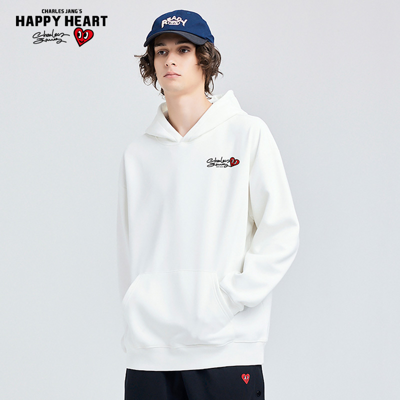 查尔斯桃心加绒无性别卫衣