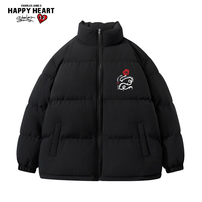 查尔斯桃心加厚保暖羽绒服