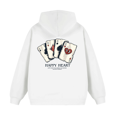 查尔斯桃心无性别连帽套头卫衣