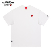 吴磊同款 爱心2026新款 查尔斯桃心 t恤男夏季 情侣纯棉多彩 短袖