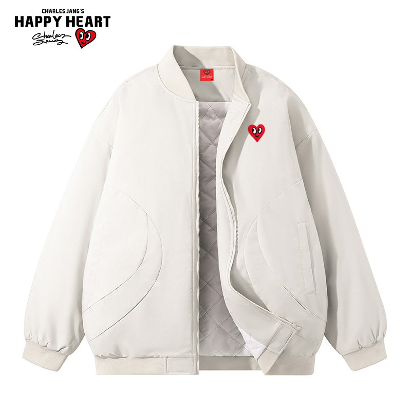 查尔斯桃心爱心保暖棉衣