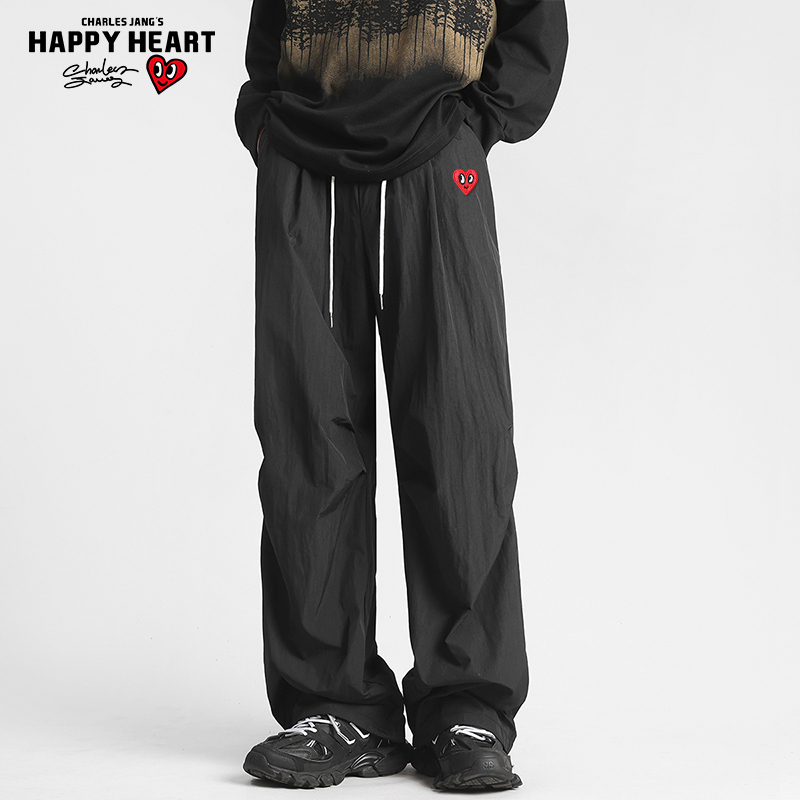 查尔斯桃心爱心休闲裤