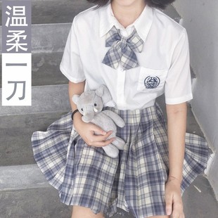 全套格裙日系學院風甜美可愛學生制服jk套裝 套裝 jk制服裙正版