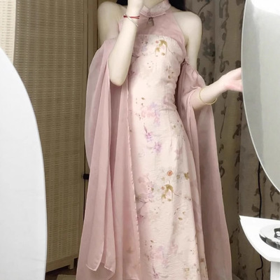 新中式改良旗袍订婚礼服