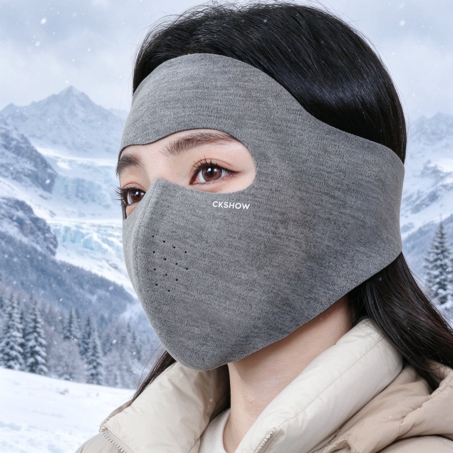 2026新品防风保暖面罩男女户外骑行全脸加绒锁温护耳防寒防尘口罩