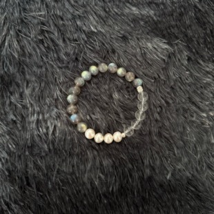 珩珀 ranger原创 天然月光石珍珠秋冬质感手串手链 lone 925银A