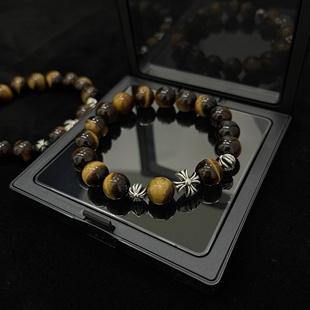 全新原创 ranger 高品质天然虎眼石情侣手链手串复古百搭 lone