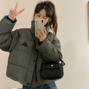 反季羽绒服女2023冬季新款韩版小个子短款宽松百搭面包服加厚外套