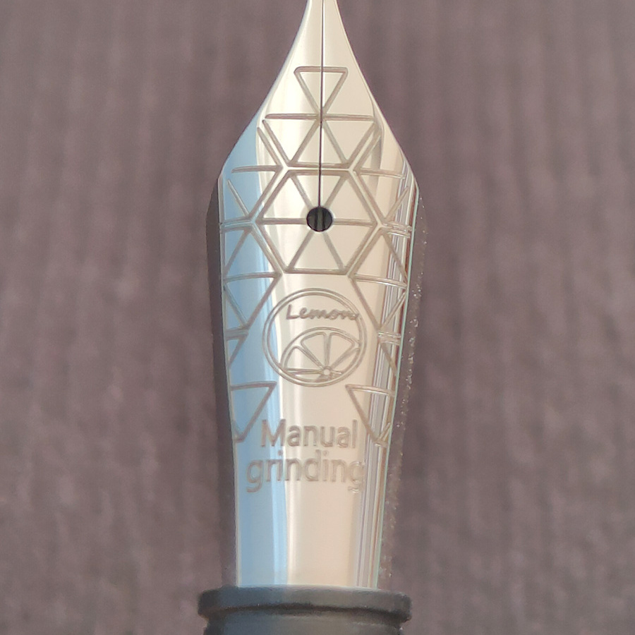 柠檬慕蓝纹雕刻钢笔尖35号笔尖