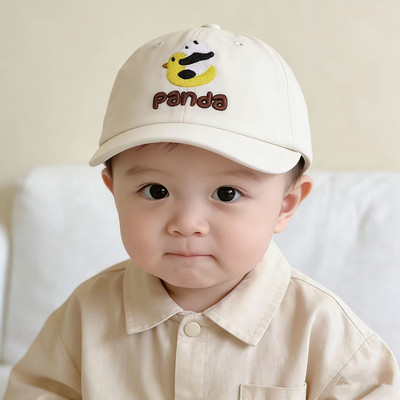 1~3岁宝宝春夏防晒可爱鸭舌帽潮