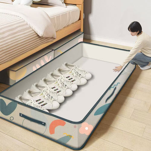 鞋盒收纳盒家用可折叠加厚免安装放鞋子的收纳神器床底整理省空间