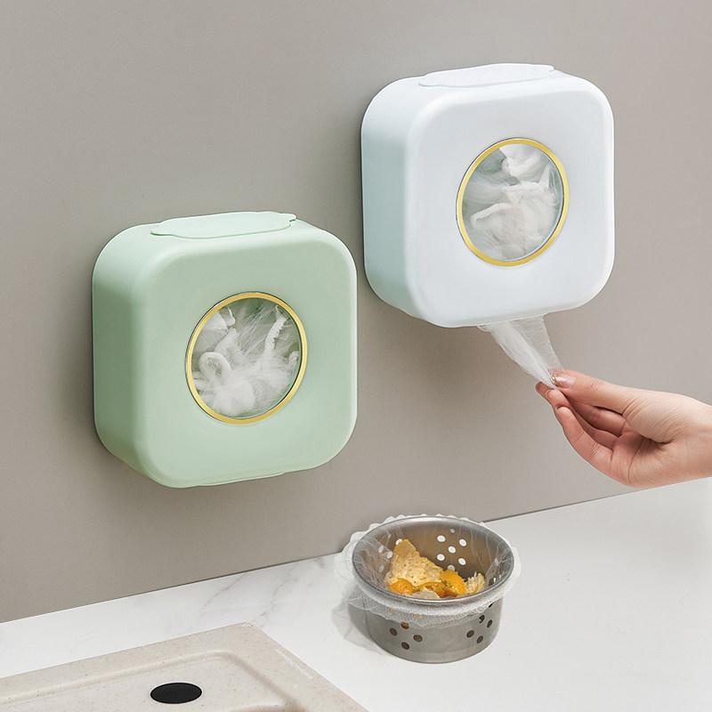 厨房水槽过滤网收纳盒家用壁挂式免打孔一次性手套保鲜膜抽取盒,收纳整理,其他收纳盒,淘宝优惠券,粉丝福利购,淘宝优惠卷