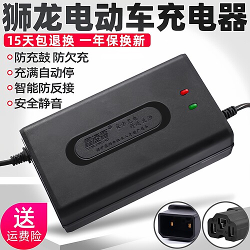 蓉毅狮龙电瓶车充电器狮龙两孔