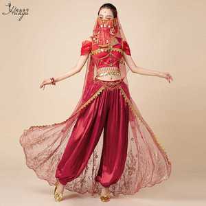 宝莱坞舞蹈服茉莉公主民族舞演出服异域风情印度服装肚皮舞套装女